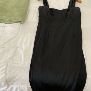 Calvin Klein Black satin dress